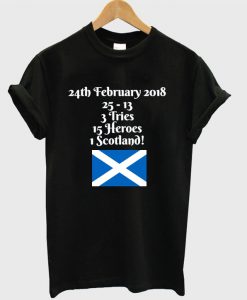 24th February 2018 Scotland T-shirt