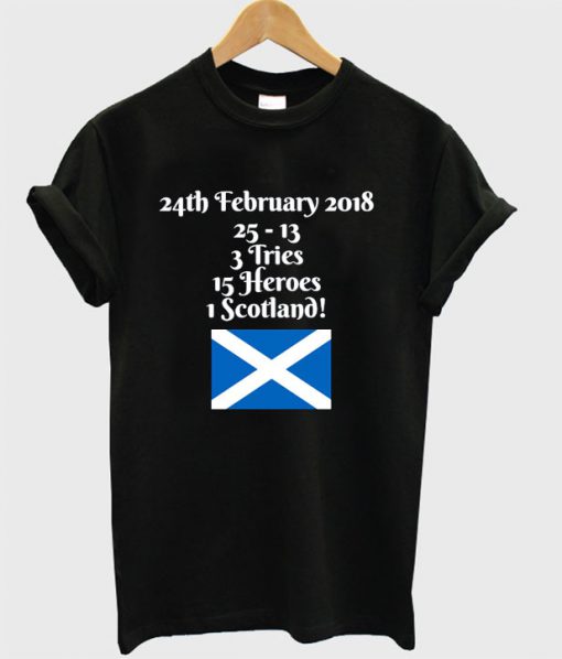 24th February 2018 Scotland T-shirt