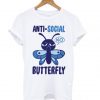 Anti-Social Butterfly Racerback T-shirt