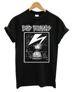 Bad Brains – Capitol White on Black T-shirt