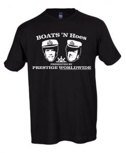 Boats and Hoes FACES Prestidge Worldwide Funny T-Shirt