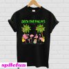 Deck the palms Flamingo Christmas T-shirt