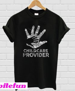 Diamond glitter Childcare Provider T-shirt