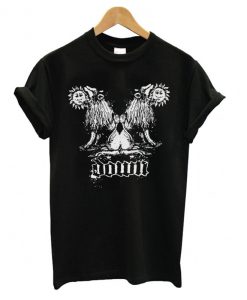 Down Double Lion Black T-shirt