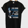 Dr Seuss I will drink Bud Light here or there i will drink Bud Light everywhere T-shirt