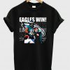 Eagles win football T-shirt