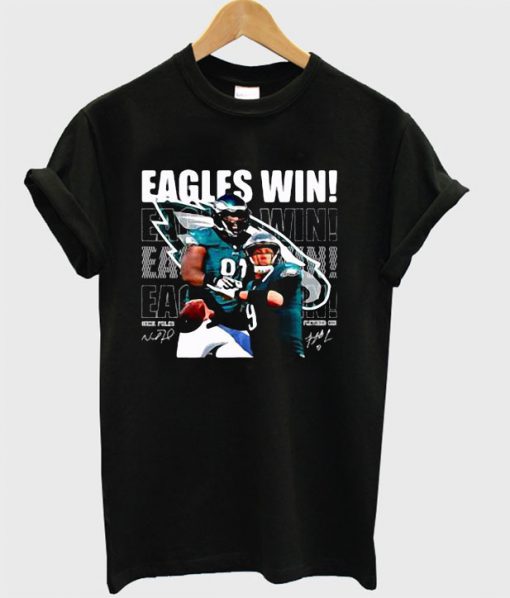 Eagles win football T-shirt