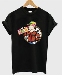 Fallout Vault Boy Back To The Future T-shirt