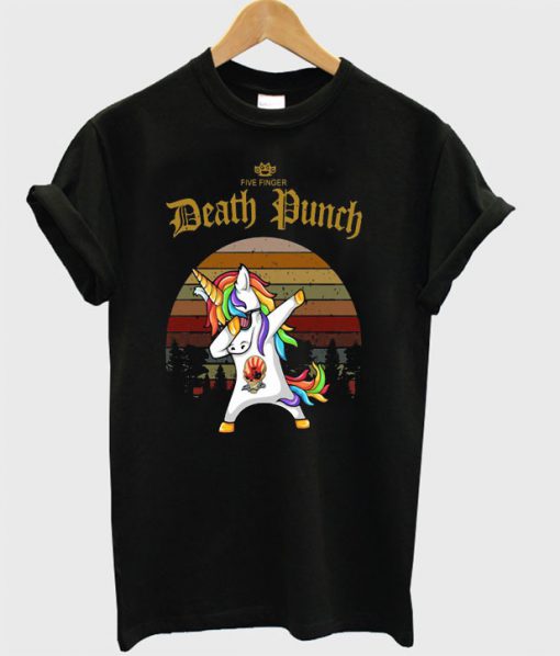 Five finger Death Punch unicorn Dabbing T Shirt