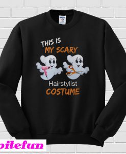 Halloween Scary Ghosts Costume For Hairstylist Hair Salon Sweatshirt