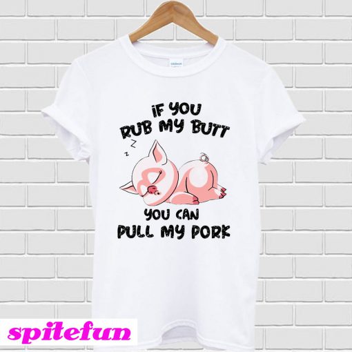 If You Rub My Butt You Can Pull My Pork Sleeping T-shirt