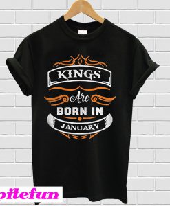 Kings Are Born In January T-shirt