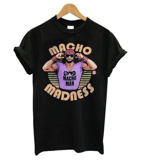 Macho Man Randy Savage Madness WWE Mens Vintage Legend T shirt