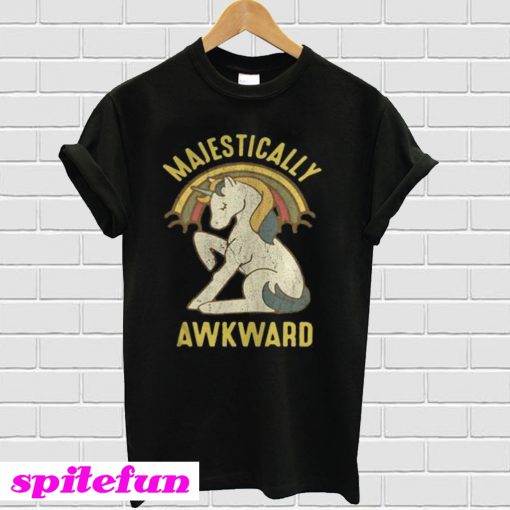 Majestically awkward unicorn T-shirt