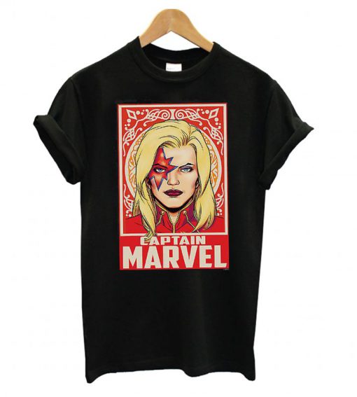 Marvel Boys Captain Marvel Ornament T-shirt