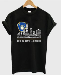 Milwaukee Brewers 2018 NL central division T-shirt