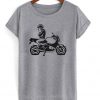 Motorcycle Flat Foot Funny T-shirt