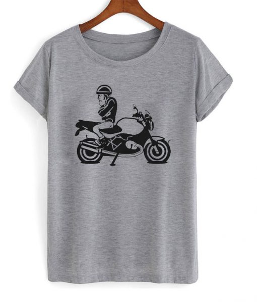 Motorcycle Flat Foot Funny T-shirt