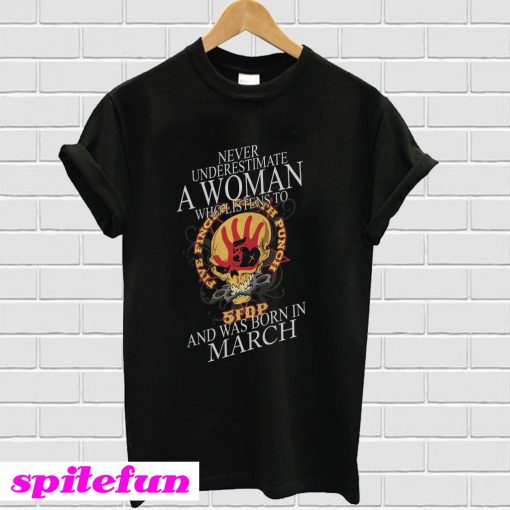 Never Underestimate A Woman Who Listen To T-shirt