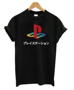 Playstation Logo Japanese Kanji T shirt