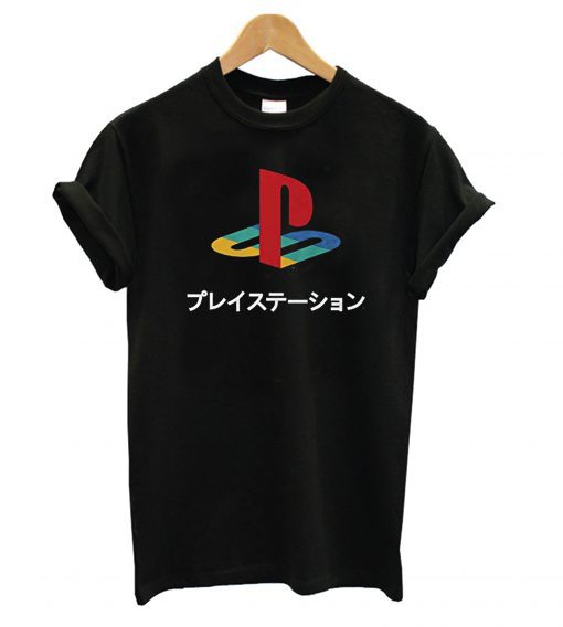 Playstation Logo Japanese Kanji T shirt