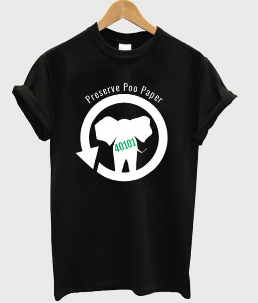 Preserve Poo Paper Elephant T-shirt