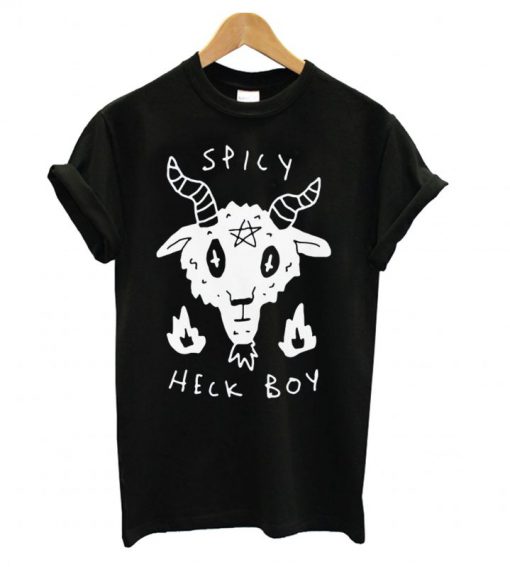 Satan Goat Spicy Heck Boy T-shirt