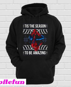 Tis The Season To Be Amazing Spiderman Christmas Hoodie