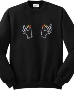 Twin Hand Boobs Sweatshirt