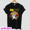 Unicorn dabbing Volbeat retro T-shirt