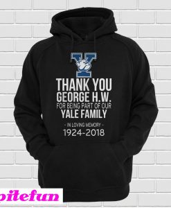 Yale Bulldogs Thank You George H.W. Yale Family Hoodie