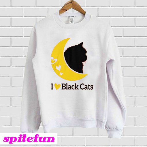 I Love Black Cats Sweatshirt