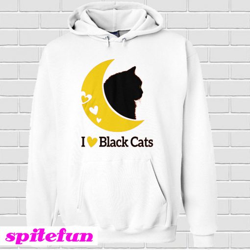 I Love Black Cats Hoodie