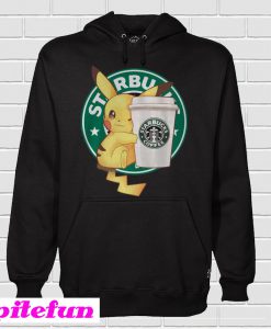 Pikachu Hugging A Starbucks Cup Hoodie