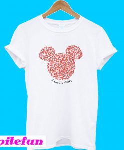 Damski Mickey Mouse Hearts T-Shirt