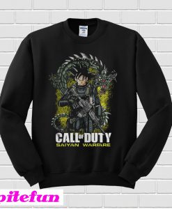 Dragon Ball Songoku Call of Duty Saiyan Warfare Sweatshirt