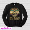 I'm Mostly Peace Love Light And A Little Go Buddha Yoga Sweatshirt