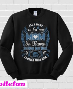 All I Want Is For My Mom In Heaven Sweatshirt