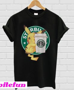 Pikachu Hugging A Starbucks Cup T-Shirt