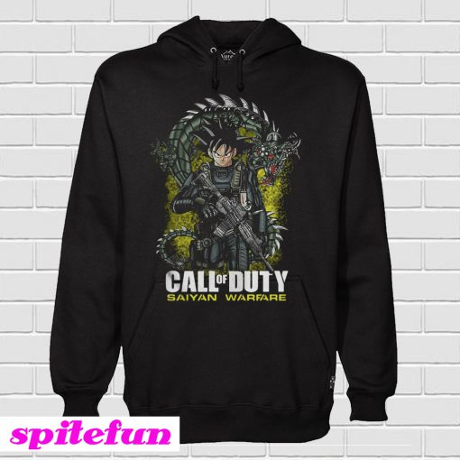 Dragon Ball Songoku Call of Duty Saiyan Warfare Hoodie