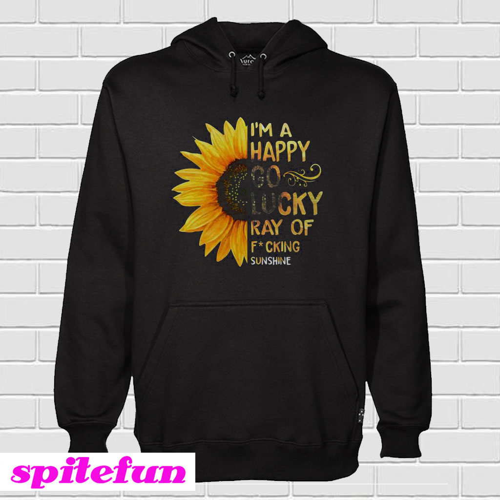 black hoodie with sunflower