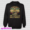 I'm Mostly Peace Love Light And A Little Go Buddha Yoga Hoodie