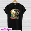 Hippie car Imagine all the people living life in peace T-Shirt