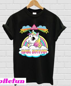 Unicorn Hail Satan T-Shirt