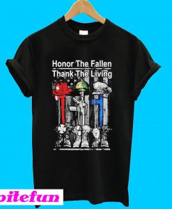 Veteran honor the fallen thank the living USA flag T-Shirt