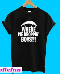 Where We Droppin’ Boys Youth Fortnite T-Shirt