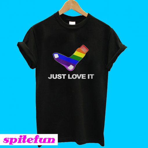 LGBT sock just love it T-shirt