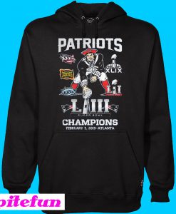 Patriots Super Bowl LIII Champions February 3 2019 Atlanta Hoodie