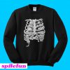 Skeleton chest cat Sweatshirt
