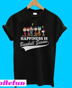 Peanuts happiness is baseball season T-shirt